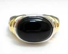 Black Onyx Oval Ring