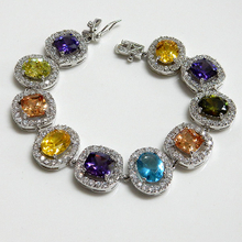 Multicolor CZ Bridal Bracelet