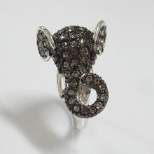 Elephant Crystal Ring