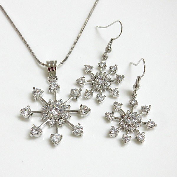 Snowflake Fashion Jewelry Set