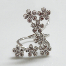 Flower CZ Ring