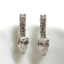 Pear CZ Earrings