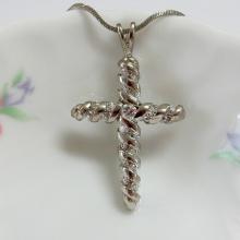 Swirl Cross Pendant