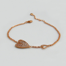 Gold Tone Heart Bracelet