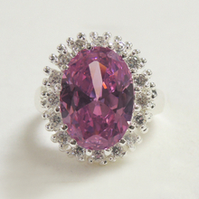 Pink and Clear CZ Ring