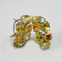 Multicolor CZ Omega Earrings