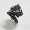 Leopard Two Tone CZ and Crystal Ring