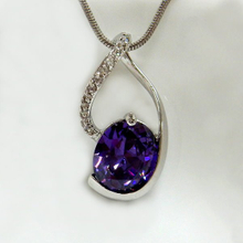 Oval Purple Pendant